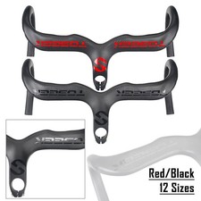 TOSEEK Carbonfaser-Rennrad-Lenker Drop Integrierter Lenkervorbau 400/420/440 mm