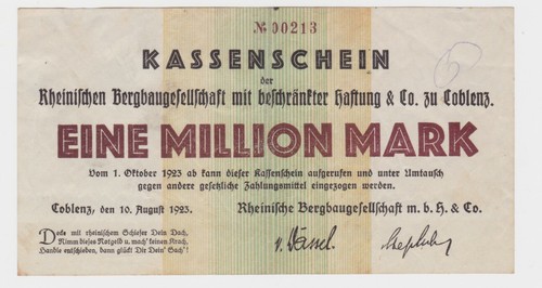 Million mark banknote - mark,