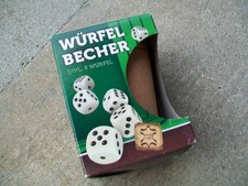 Würfelbecher mit Würfeln für Kniffel Würfelspiel