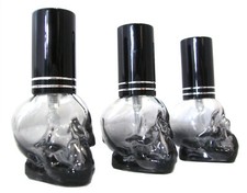 Parfumflakon leer 3er Set