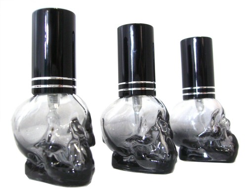 Parfumflakon leer 3er set - parfumflakon,