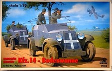 RPM 72313 Radio Car Fu.Kw (Kfz.14) Bodenwanne 12 Inf.Div. - Polska 1939 1:72 Neu