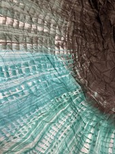 Hugo Boss, Damen, Tuch, Neu, 90x140cm, Braun, Grün Töne