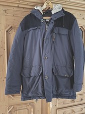 CAMEL ACTIVE HERREN WINTER JACKE GR. 52 Blaugrau mit Kaputze