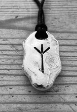 Halskette Algiz Rune Stoffband