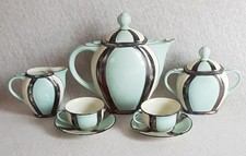 Porz.-Manufaktur Gloria, Altrohlau, Service im reinsten Art Deco, 1925, gemarkt
