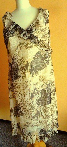 Chiffon kleid midi m - kleid,,