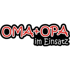 Fun Aufkleber "Oma + Opa im