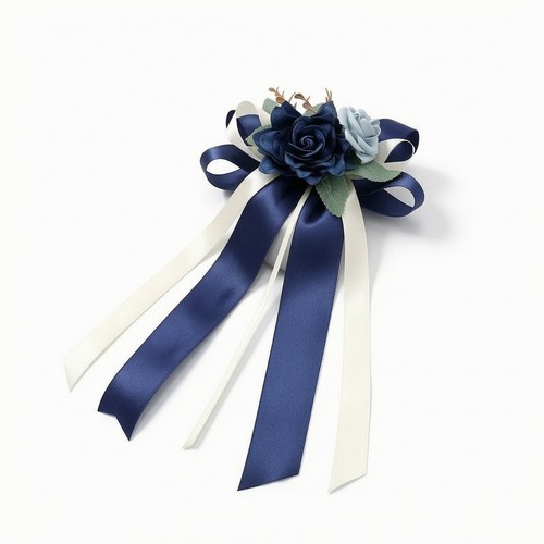Schleife mit kunstblumen - schleife,