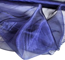 Nacht blau organza zarter - 4m,