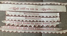 Stck antike stickerei - 7, stck.