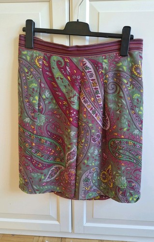 Etro seidenrock paisley 44 - paisley, gr.