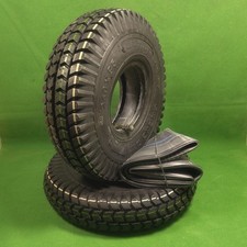 2 x Reifen+Schlauch CST Ø 260x85 6PR 3.00-4 10x3  Sackkarre Seniorenmobile Block