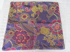 2 Kissenbezüge 50 x 50 Kissen Kissenhülle floral wie Brokat dicker Stoff Blumen