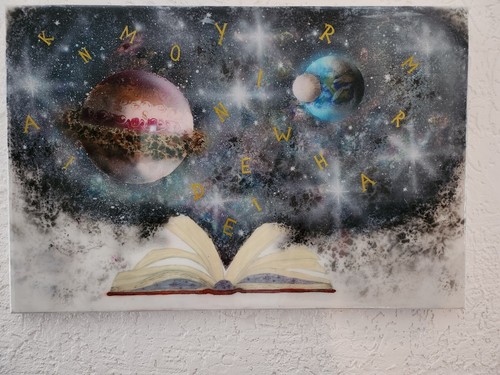 Acrylbild handgemalt ein - handgemalt, "ein