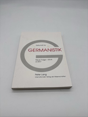 Zeitschrift für germanistik - zeitschrift,