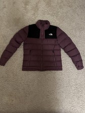 The North Face Nuptse Daunenjacke-Lila/Schwarz,Grösse M