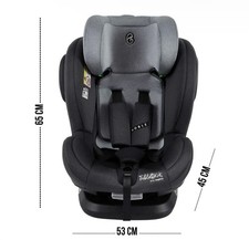 Auto Kindersitz Isofix 360° Drehbar, 5-PUNKT-GURT, Größe 9-36kg