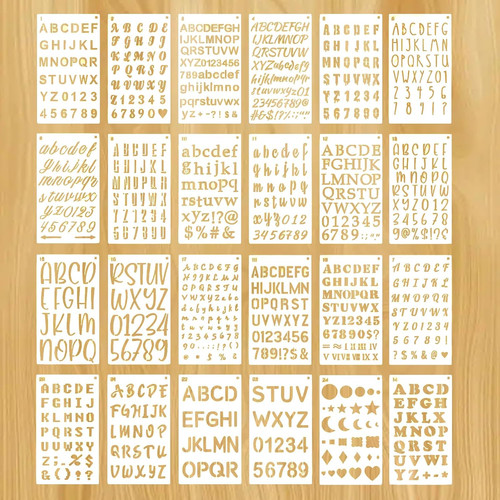 Buchstaben schablone 24 - buchstaben,