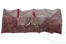 Große Köderfischreuse Krebsreuse Aalreuse Köderfisch Reuse Faltreuse 100x30x30cm