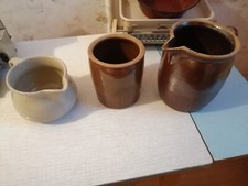 alt Steintopf Sauerkrauttopf Einlegetopf  Steinzeug + 2 x Krug