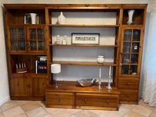 Wohnzimmerschrank aus Pinienmassivholz von alten Schiffen B/T/H 290x60/35x211