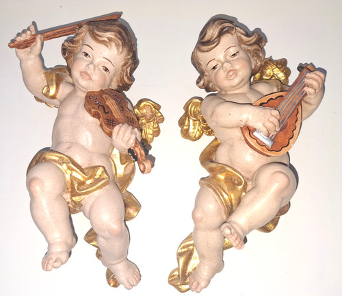 Holzfigur geschnitzt - 2,