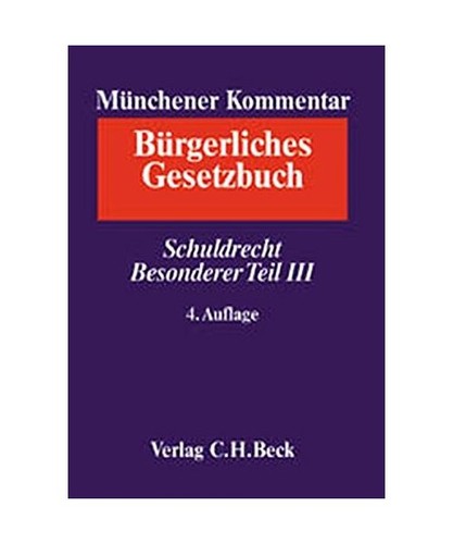 Münchener kommentar zum - münchener, bgb