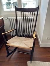 Hans J Wegner Rocking Chair Schaukelstuhl  J16 vintage danish brown