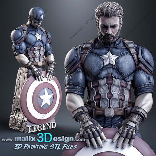 Captain america marvel - america,, bust