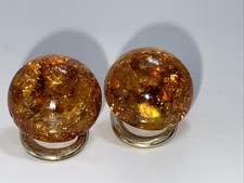 800 Silber vergold. Bernstein