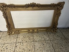 Bilderrahmen Prunkrahmen Barock Gold Antik Stil Italien Italy Hartplastik 100x59