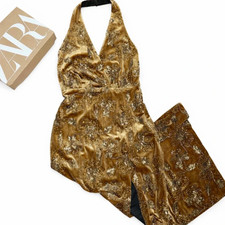 Zara Kleid Samt Neu L