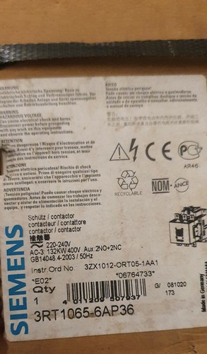 Siemens sirius 3rt1065 6ap36 - sirius, 3rt1065-6ap36