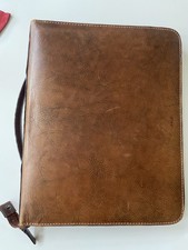 Picard elegante Lederschreibmappe - Konferenzmappe mit 4-fach Ringbuchheftung