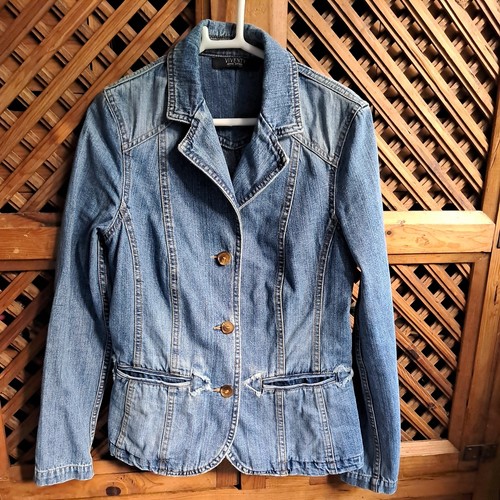 Damen jeansjacke blazer - damen, blau