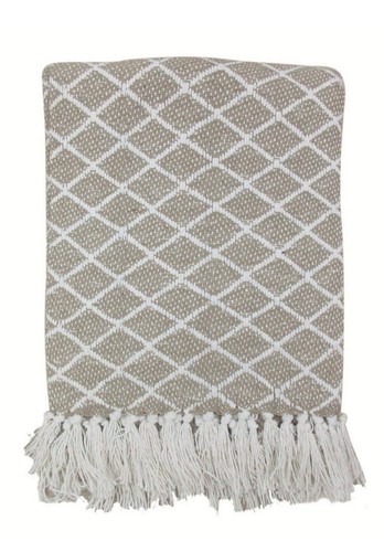 Wohndecke gemustert neu beige