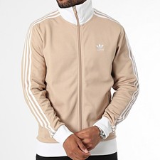 adidas Originals Beckenbauer TT Classic Track Top Heritage Jacke SPZL Beige Weiß