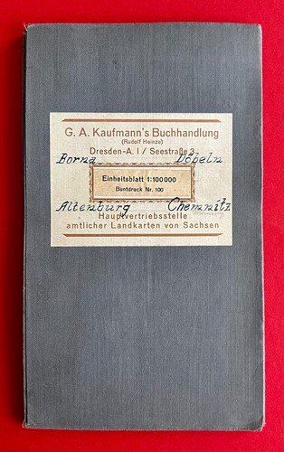 Alte landkarte borna - alte, dÖbeln