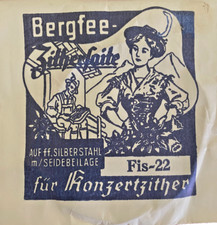 Bergfee Konzertzither-Saite Münchner Stimmung Stahl/Rot 1220 Nr. 22 Bass Fis