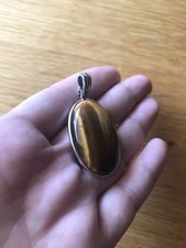 Silber 925 EA Anhänger Varioclip Tigerauge