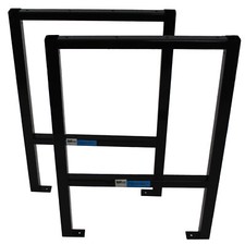 TrutzHolm® Werktisch Untergestell Paar SCHWARZ