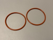 2 Silikon Gummiringe ROT für