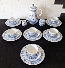 Hutschenreuther, Zwiebelmuster, Kaffeeservice, 21 Teile, 6 Personen