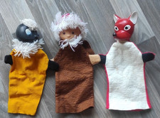 Handpuppen Sandmannm, Pittiplatsch, Fuchs -  DDR     30cm lang