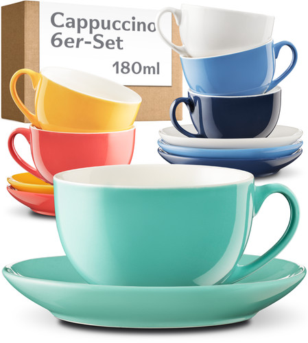 Cappuccinotassen bunt - cappuccinotassen,