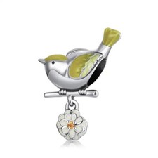 Vogel Bird Blume Flower Charm