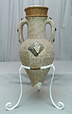 Amphore, Replika Dekoration Blumenvase, Metallgestell Vase  P 205