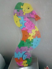 Holzpuzzle Farben Zahlen In