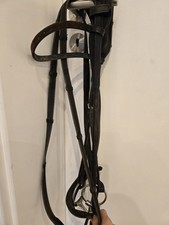 Bridlery hannoveranische Trense mit Lack, Otto Schuhmacher Stirnband
